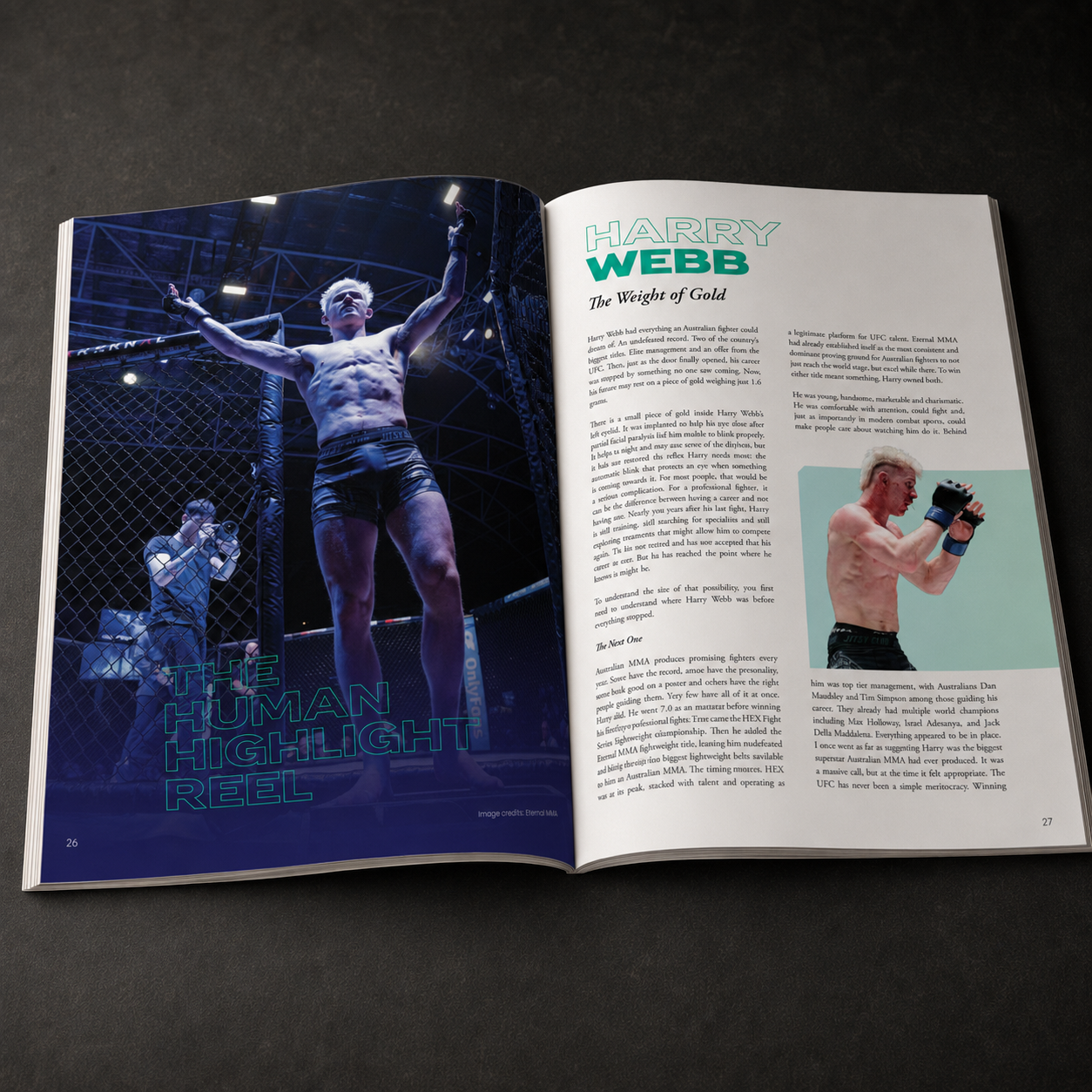 Australian MMA Magazine Issue #003 | Gold Signed Edition - Limited to 50 (PRE-ORDER)