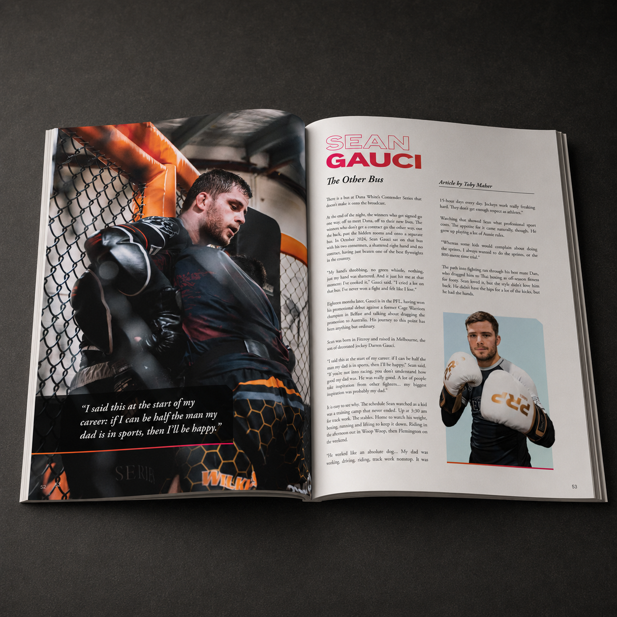 Australian MMA Magazine Issue #003 | Gold Signed Edition - Limited to 50 (PRE-ORDER)